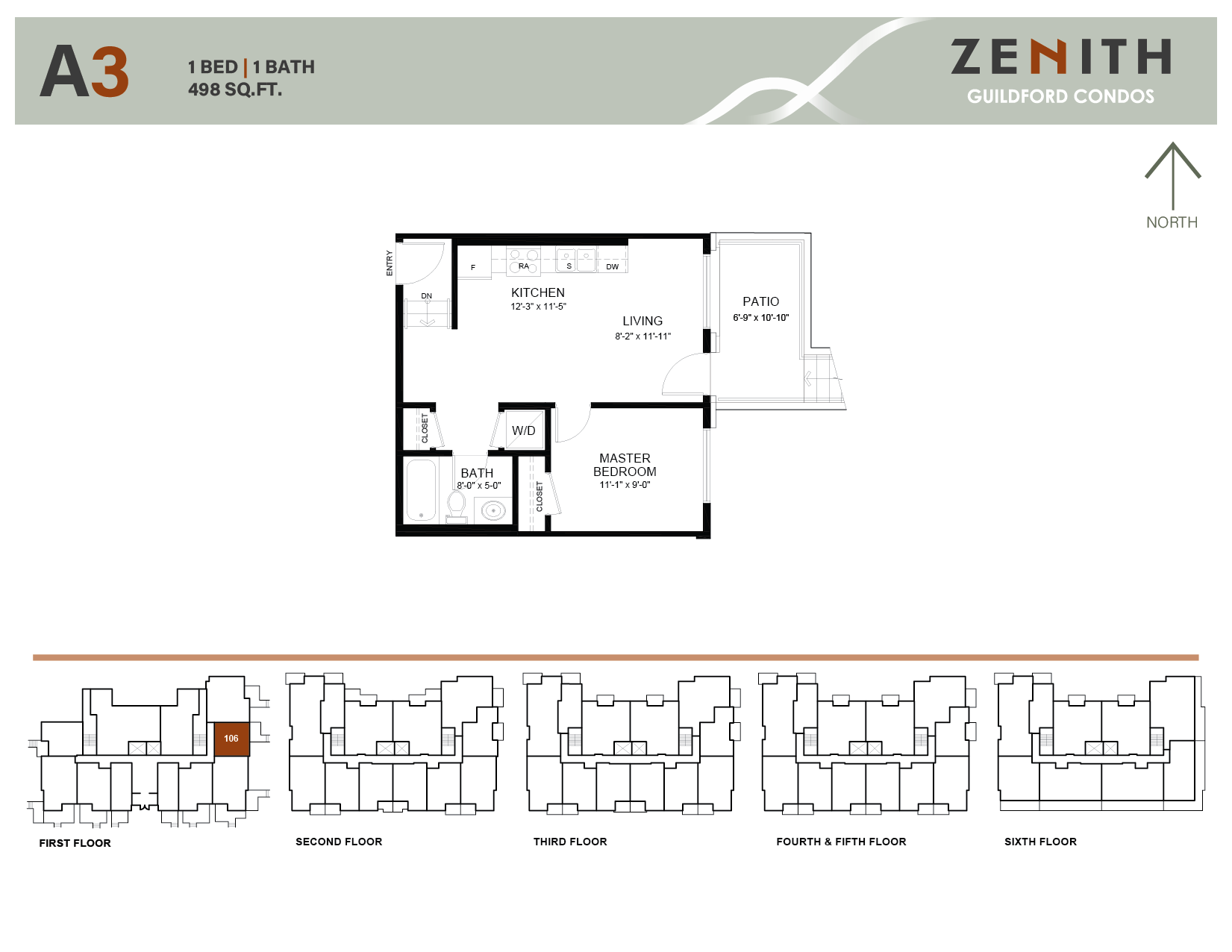 Zenith Guildford Stylish One-Bedroom has on of the best neighborhoods in Surrey BC | luxury homes in Surrey BC | Surrey presales